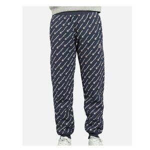 Champion Women's Diagonal Print Reverse Weave Joggers Blue Size Large